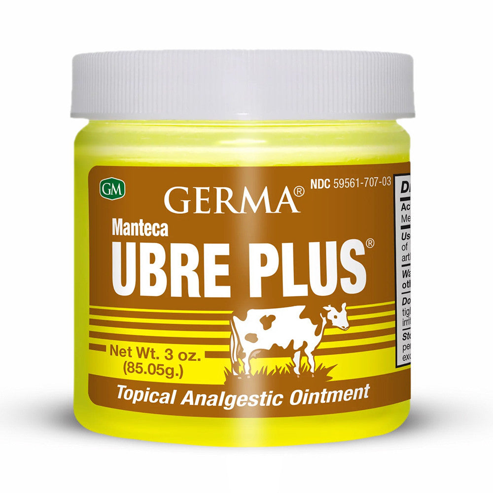 Germa Manteca Ubre Plus Natural Topical Analgesic Ointment, Yellow, 3 Oz